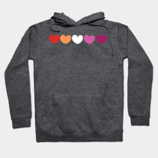 Lesbian pride flag Hoodie